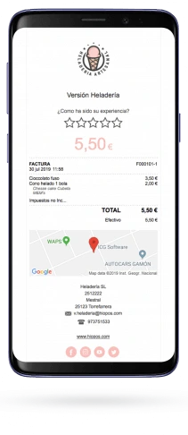 Heladería clientes conectados